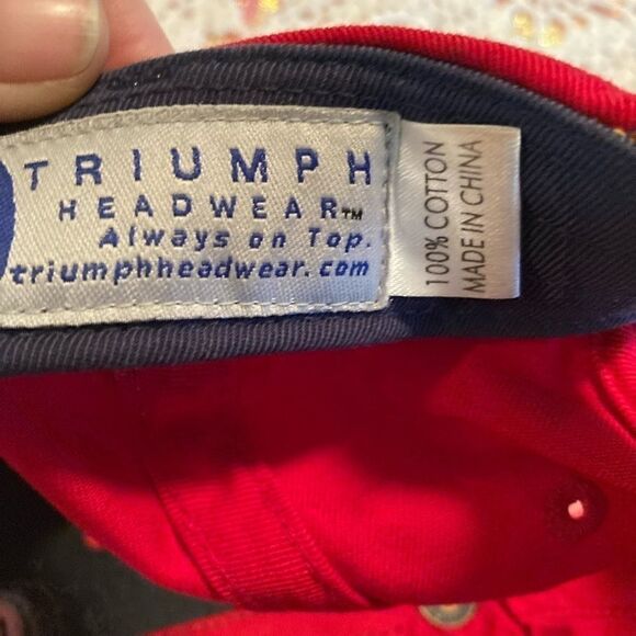 NASCAR Red & Blue Checkers Baseball Cap Hat NEW - Picture 6 of 9